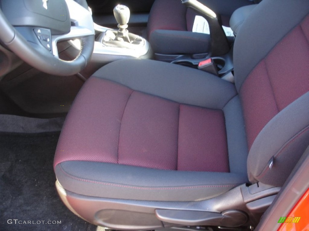 Jet Black/Sport Red Interior 2013 Chevrolet Cruze LT Photo #74859053