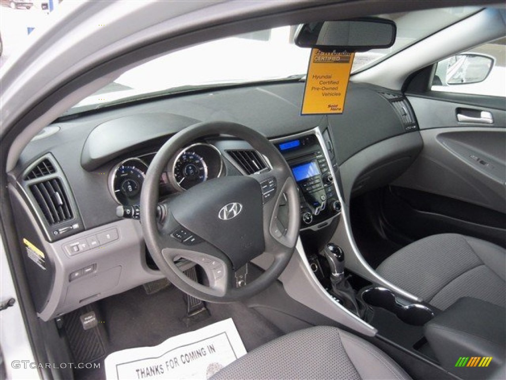 Gray Interior 2012 Hyundai Sonata GLS Photo #74859533