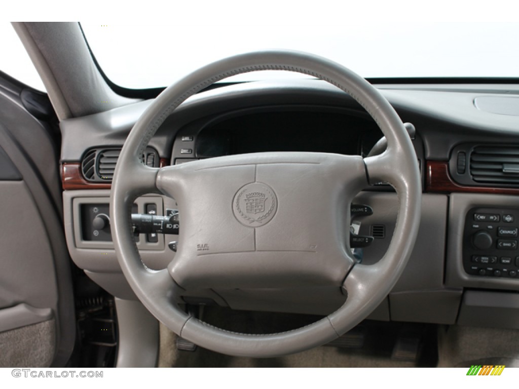 1999 Cadillac DeVille Sedan Pewter Steering Wheel Photo #74860135