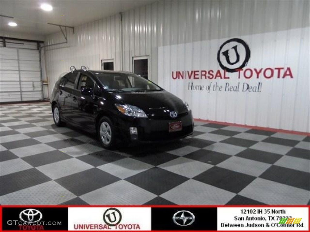2010 Prius Hybrid IV - Black / Misty Gray photo #1