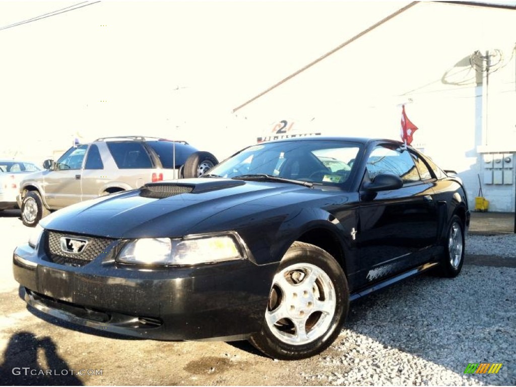 Black 2003 Ford Mustang V6 Coupe Exterior Photo #74860901