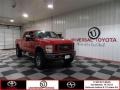 Red 2008 Ford F250 Super Duty FX4 Crew Cab 4x4