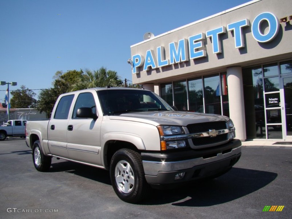 2005 Silverado 1500 Z71 Crew Cab 4x4 - Silver Birch Metallic / Dark Charcoal photo #2