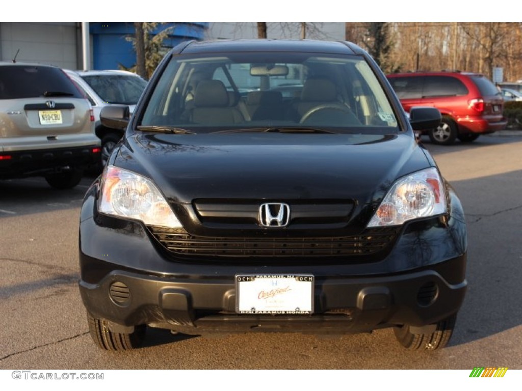 2009 CR-V LX 4WD - Crystal Black Pearl / Black photo #2