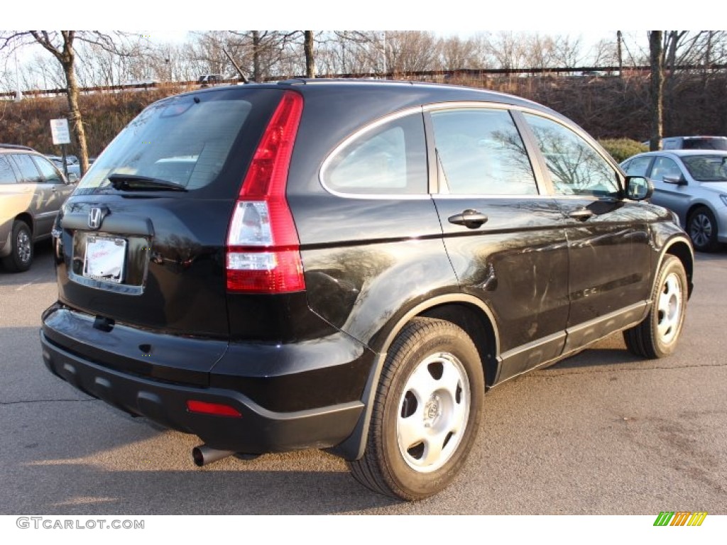 2009 CR-V LX 4WD - Crystal Black Pearl / Black photo #5