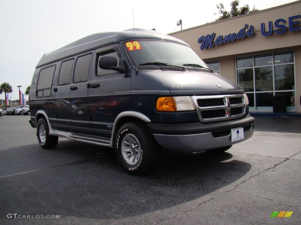 1998 Ram Van 1500 Passenger Conversion - Dark Spruce Metallic / Gray photo #2