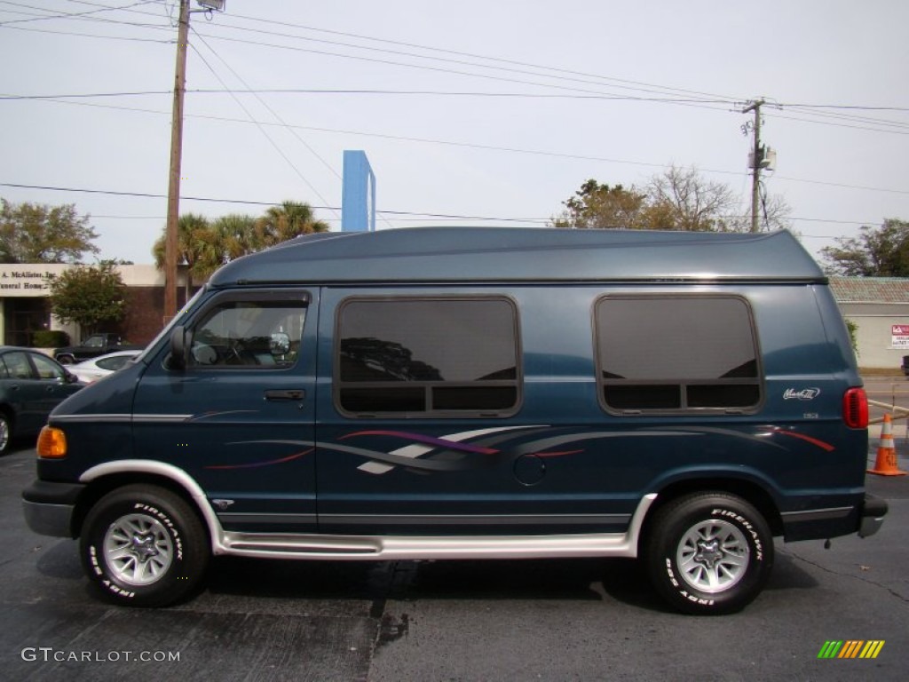 1998 Ram Van 1500 Passenger Conversion - Dark Spruce Metallic / Gray photo #6
