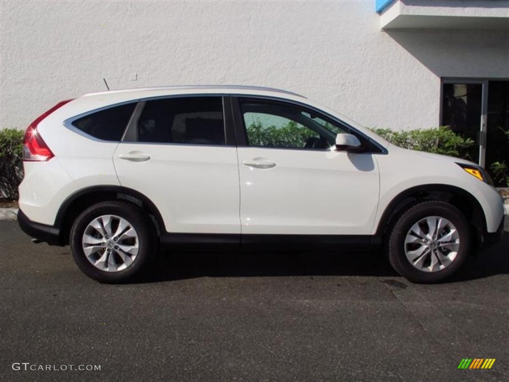 2013 CR-V EX-L - White Diamond Pearl / Gray photo #2