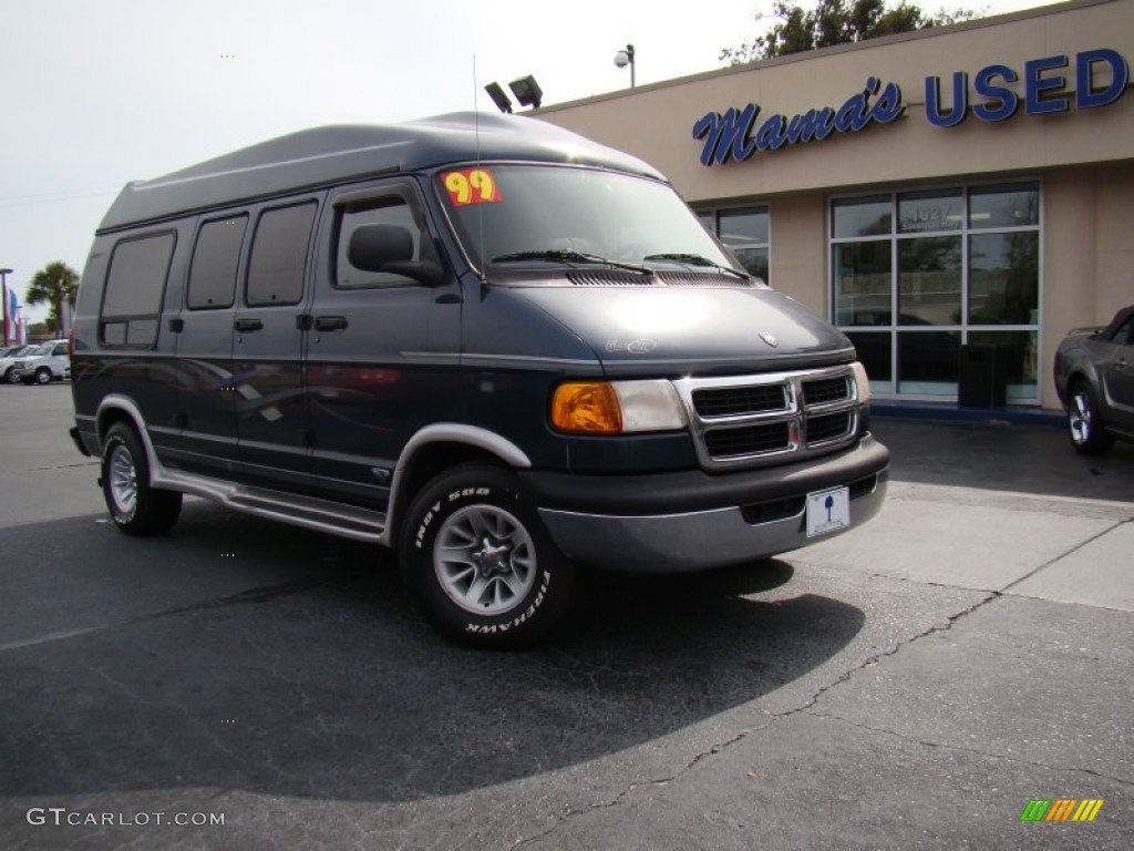 1998 Ram Van 1500 Passenger Conversion - Dark Spruce Metallic / Gray photo #30