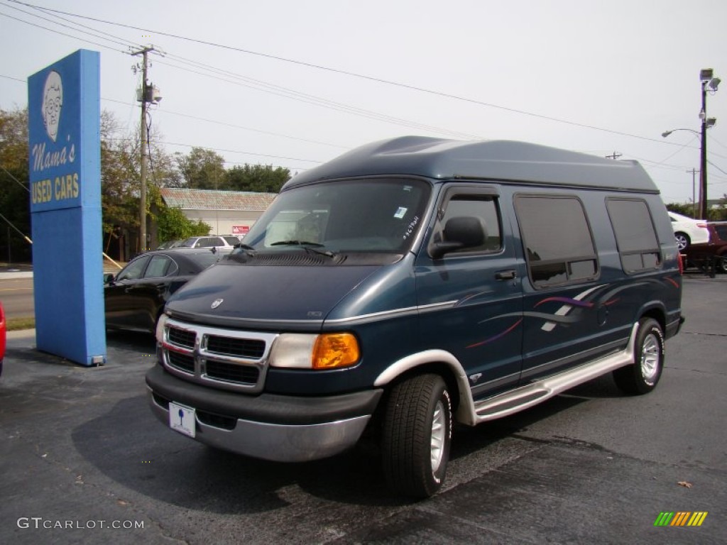 1998 Ram Van 1500 Passenger Conversion - Dark Spruce Metallic / Gray photo #31