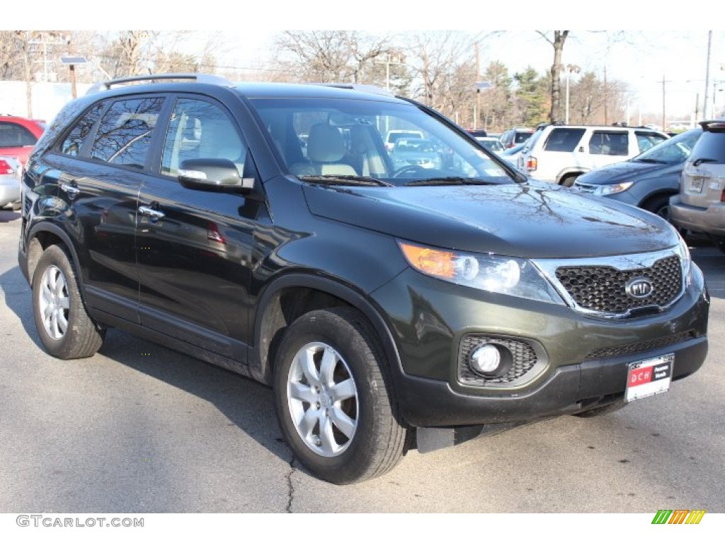 2011 Sorento LX - Tuscan Olive / Beige photo #3