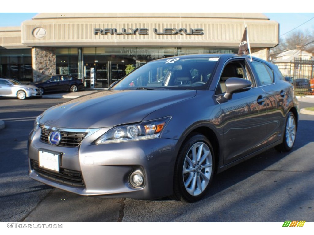 2012 CT 200h Hybrid Premium - Nebula Gray Pearl / Black photo #1