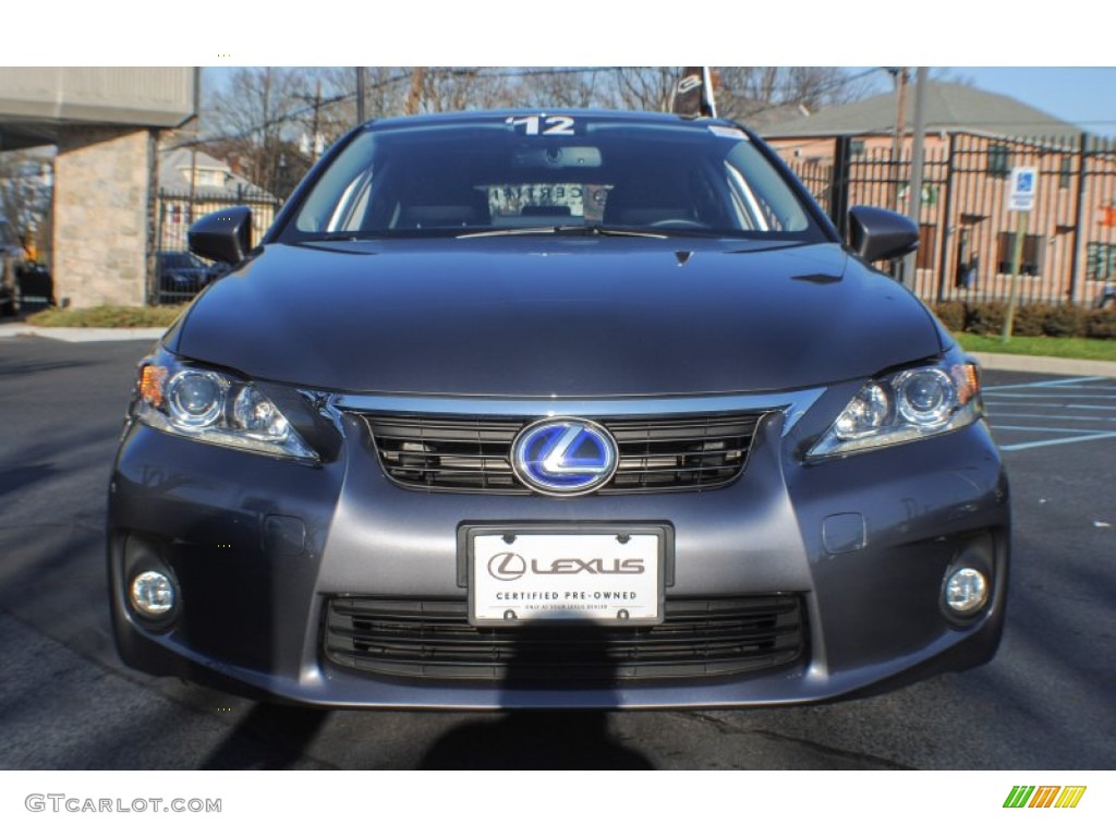 2012 CT 200h Hybrid Premium - Nebula Gray Pearl / Black photo #2