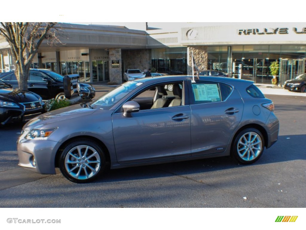 2012 CT 200h Hybrid Premium - Nebula Gray Pearl / Black photo #3