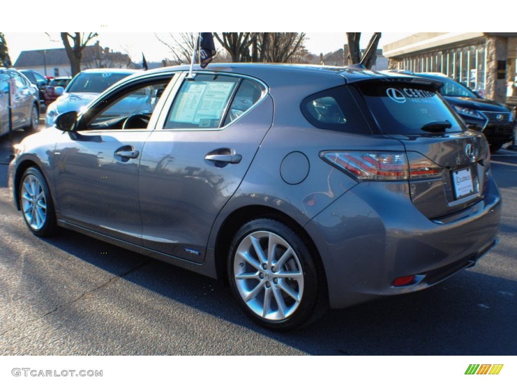2012 CT 200h Hybrid Premium - Nebula Gray Pearl / Black photo #4