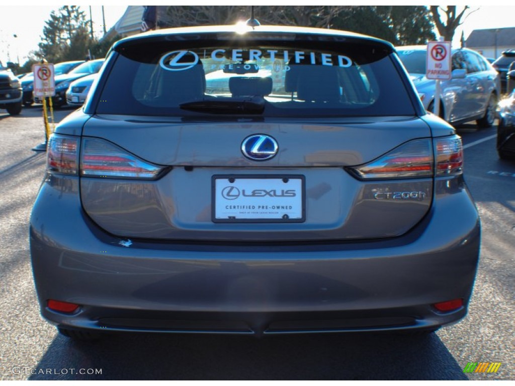 2012 CT 200h Hybrid Premium - Nebula Gray Pearl / Black photo #5