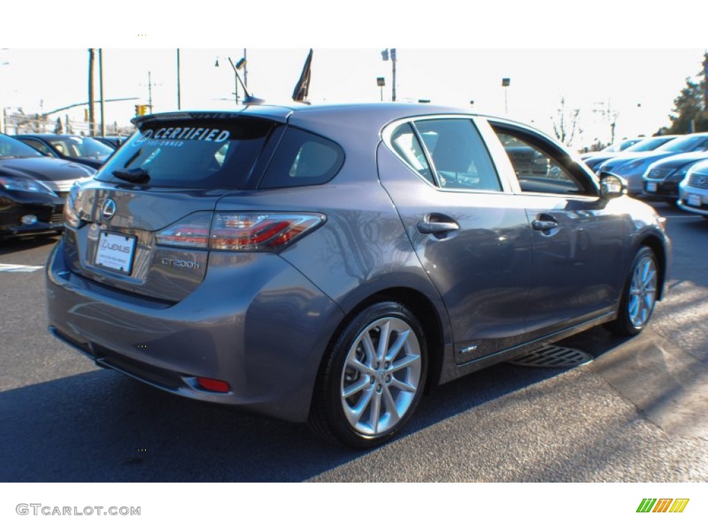2012 CT 200h Hybrid Premium - Nebula Gray Pearl / Black photo #6