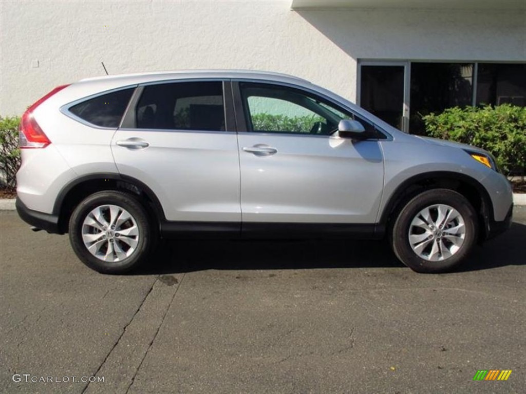 2013 CR-V EX-L AWD - Alabaster Silver Metallic / Gray photo #2