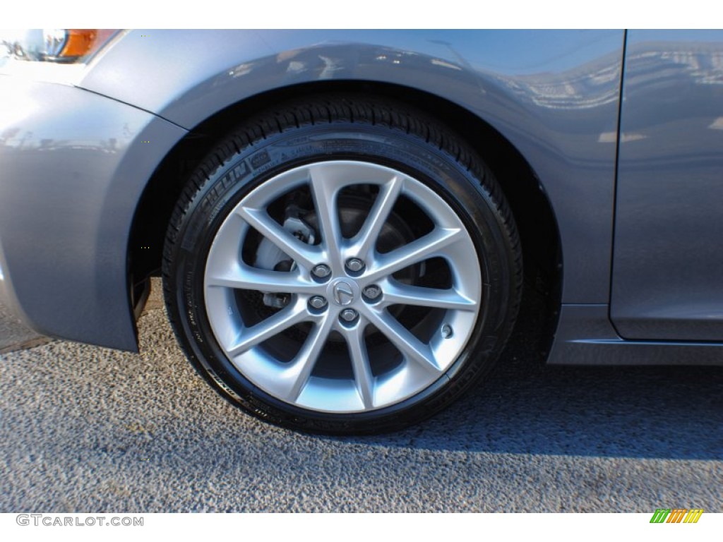 2012 CT 200h Hybrid Premium - Nebula Gray Pearl / Black photo #8