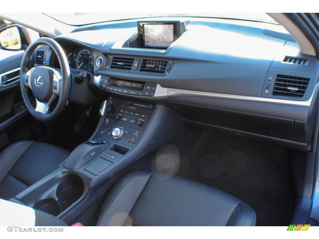 2012 CT 200h Hybrid Premium - Nebula Gray Pearl / Black photo #9