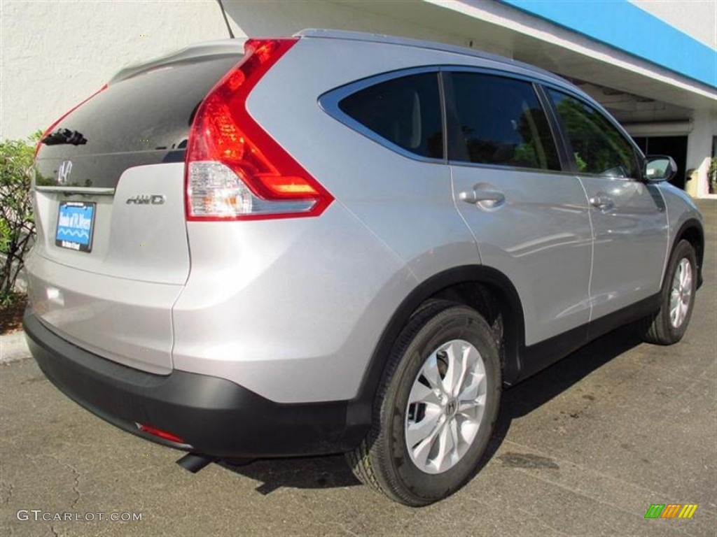 2013 CR-V EX-L AWD - Alabaster Silver Metallic / Gray photo #3