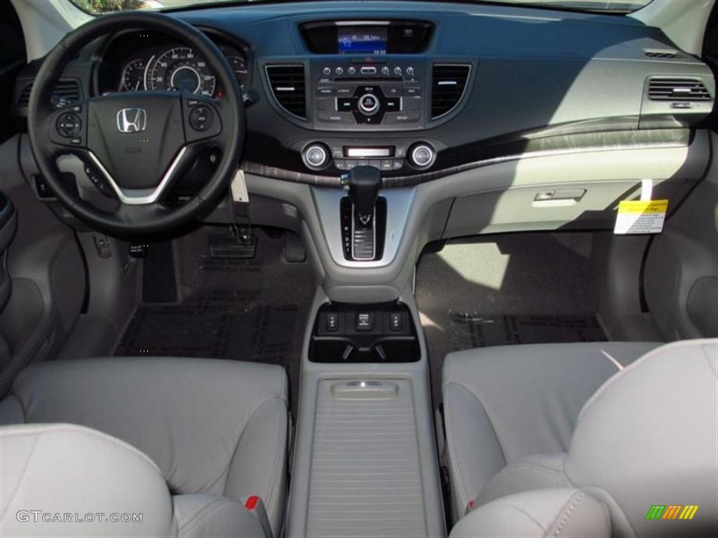 2013 CR-V EX-L AWD - Alabaster Silver Metallic / Gray photo #4