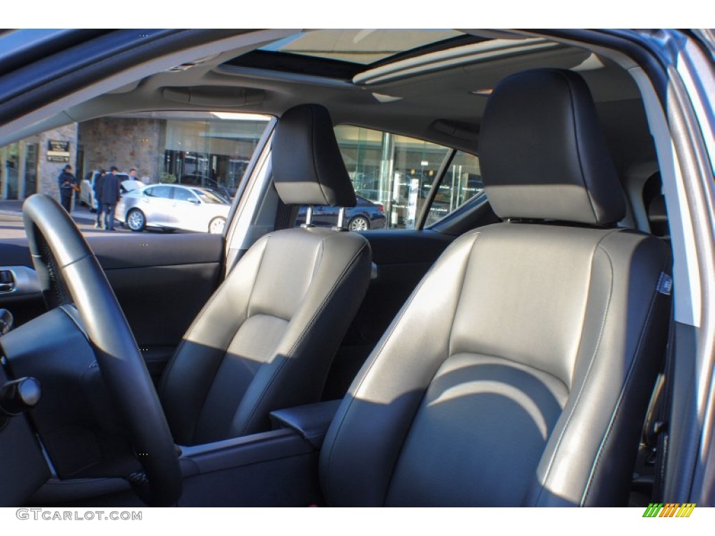 2012 CT 200h Hybrid Premium - Nebula Gray Pearl / Black photo #11