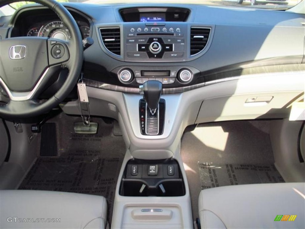 2013 CR-V EX-L AWD - Alabaster Silver Metallic / Gray photo #6