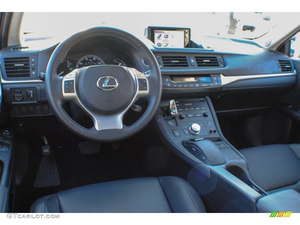 2012 CT 200h Hybrid Premium - Nebula Gray Pearl / Black photo #19