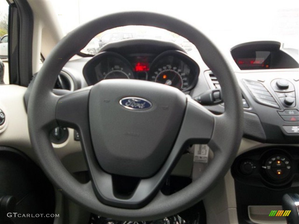 2013 Fiesta S Sedan - Tuxedo Black / Charcoal Black/Light Stone photo #14