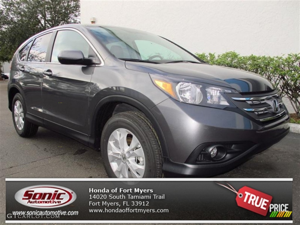 2013 CR-V EX AWD - Polished Metal Metallic / Gray photo #1