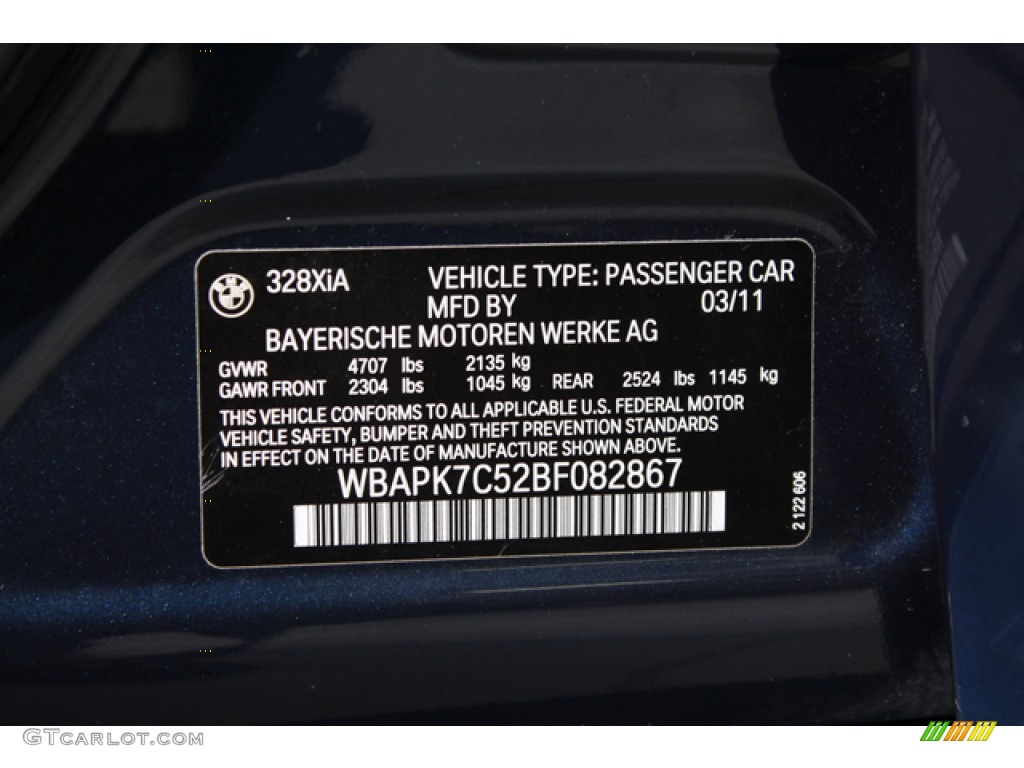 2011 3 Series 328i xDrive Sedan - Deep Sea Blue Metallic / Beige photo #32