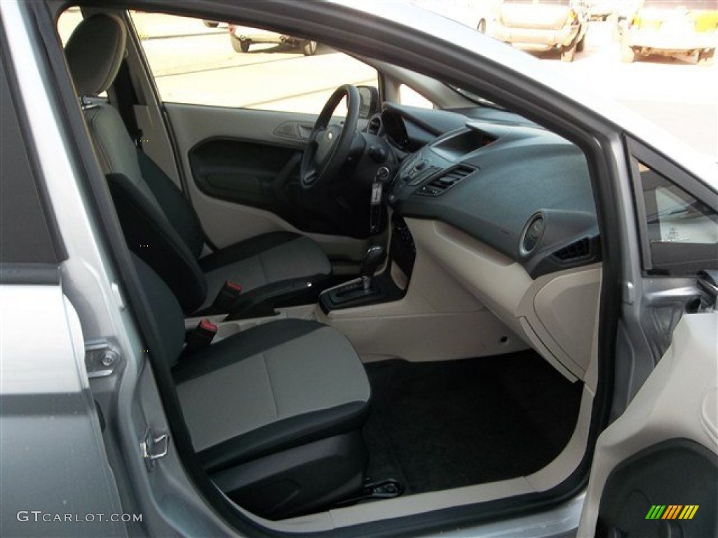 2013 Fiesta S Sedan - Ingot Silver / Charcoal Black/Light Stone photo #11