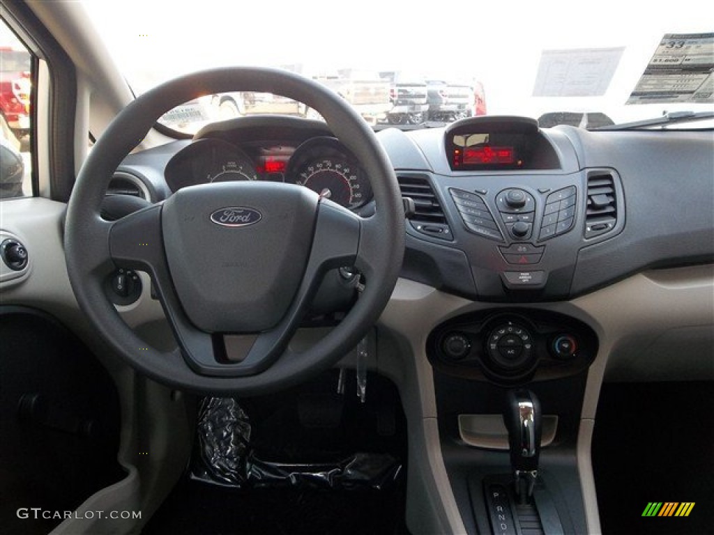 2013 Fiesta S Sedan - Ingot Silver / Charcoal Black/Light Stone photo #13
