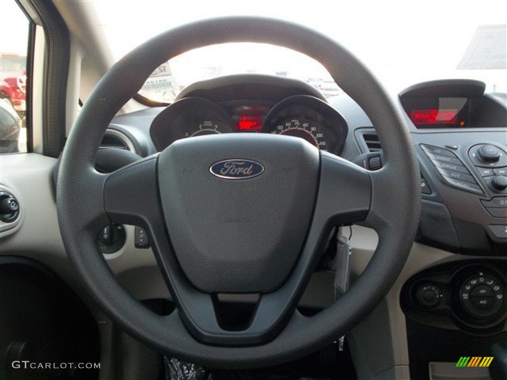 2013 Fiesta S Sedan - Ingot Silver / Charcoal Black/Light Stone photo #14