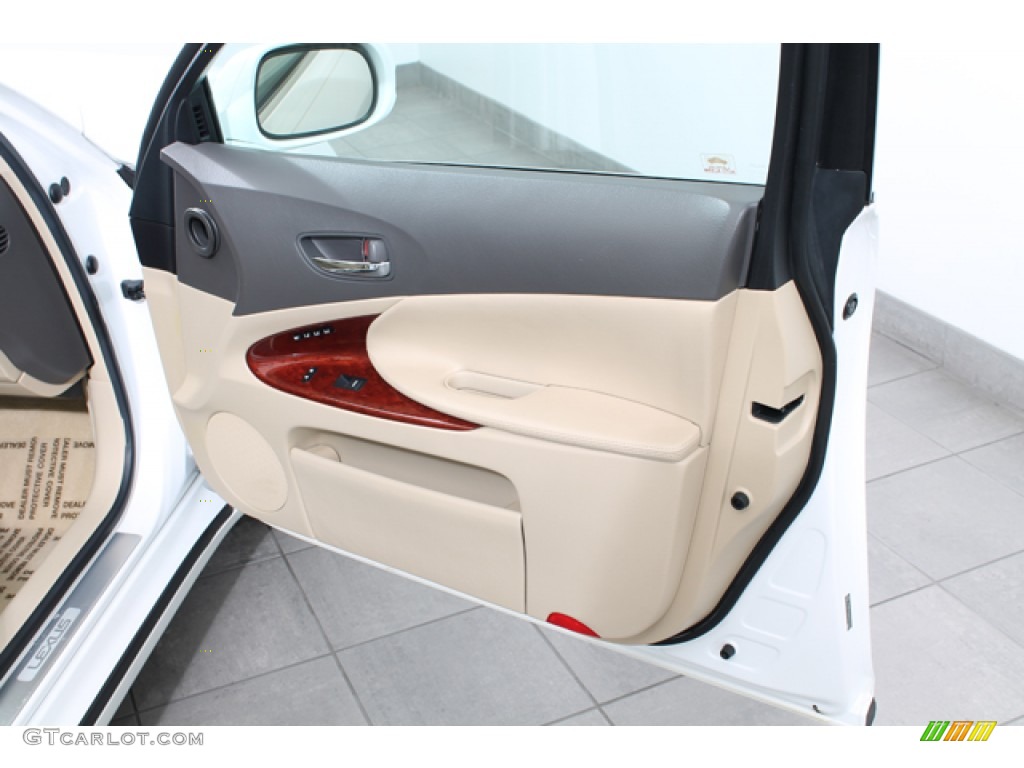 2009 Lexus GS 450h Hybrid Cashmere Door Panel Photo #74864606