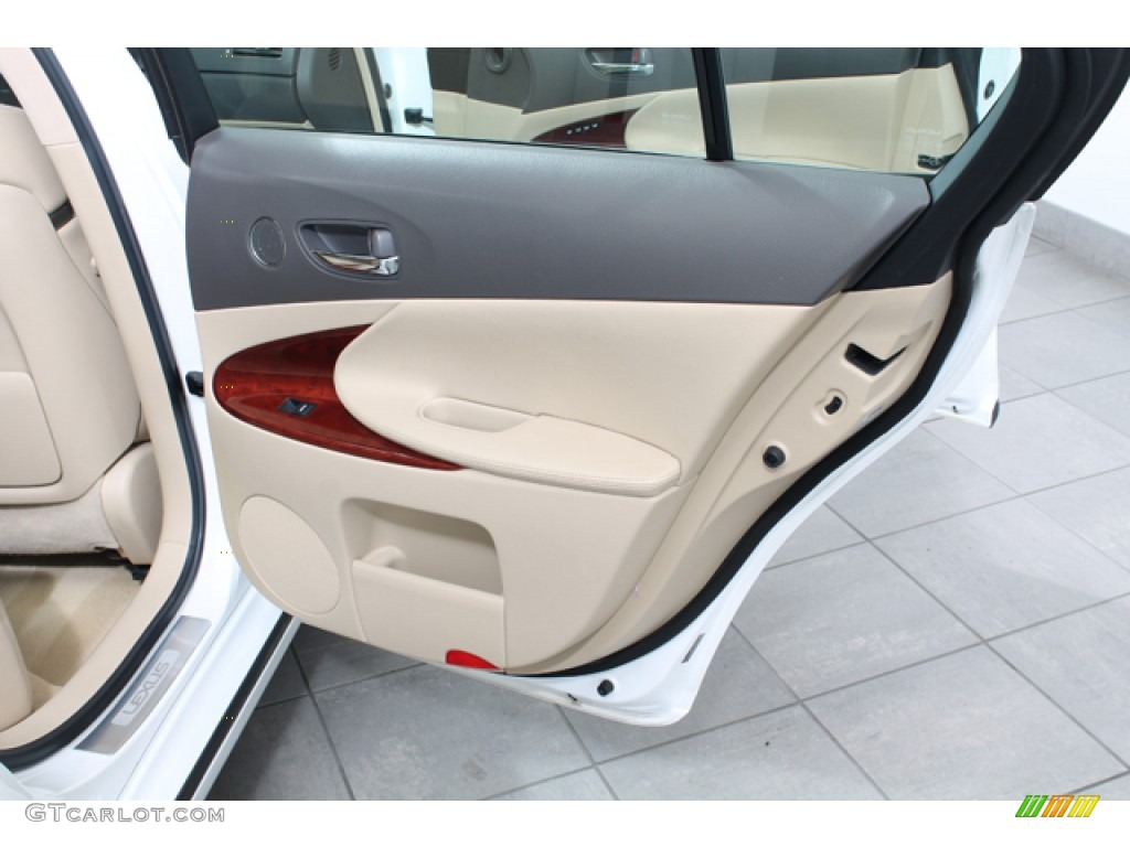2009 Lexus GS 450h Hybrid Cashmere Door Panel Photo #74864621