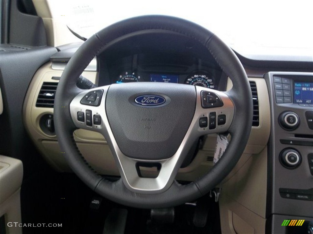 2013 Ford Flex SE Dune Steering Wheel Photo #74865050