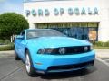 2010 Grabber Blue Ford Mustang GT Premium Coupe  photo #9