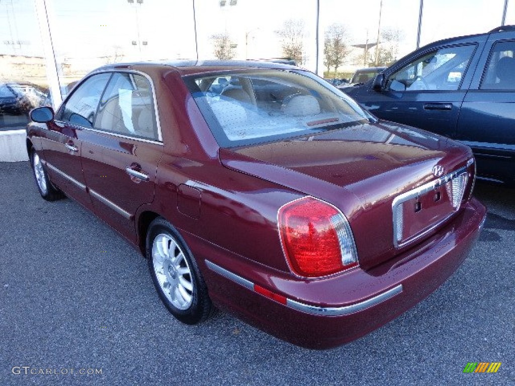Bordeaux Red Metallic 2004 Hyundai XG350 L Sedan Exterior Photo #74866622