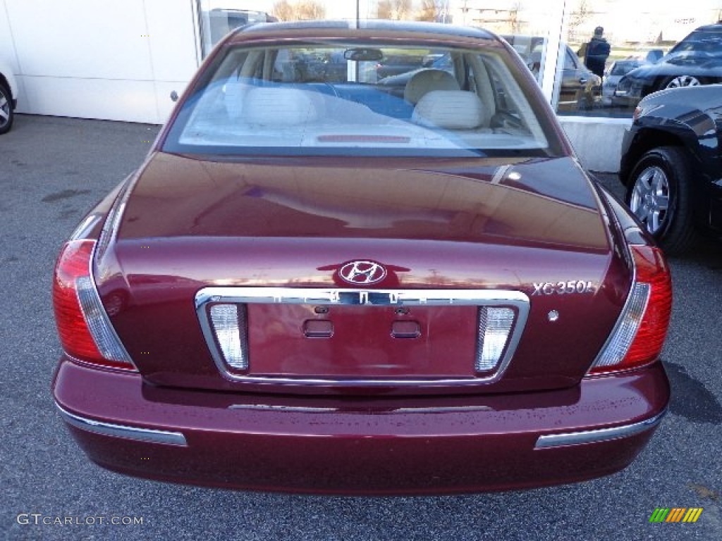 2004 XG350 L Sedan - Bordeaux Red Metallic / Beige photo #3