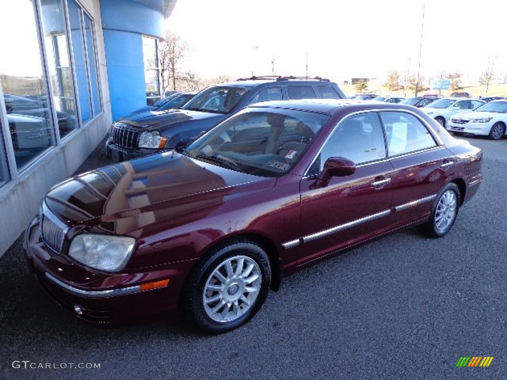 Bordeaux Red Metallic 2004 Hyundai XG350 L Sedan Exterior Photo #74866637