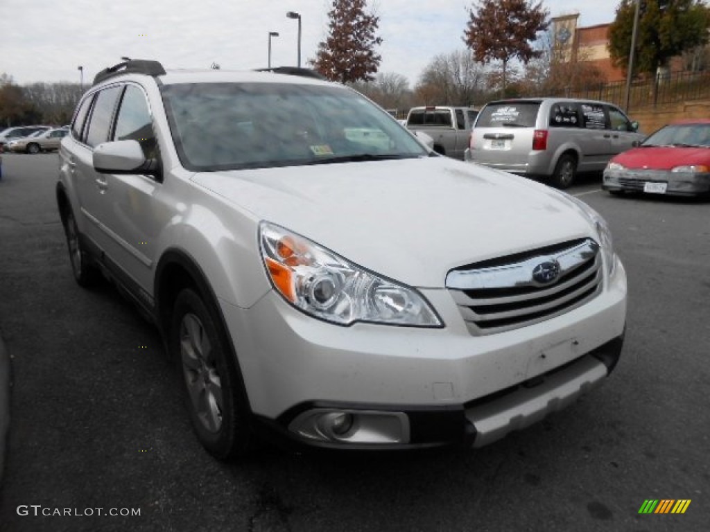 2011 Outback 2.5i Limited Wagon - Satin White Pearl / Warm Ivory photo #1