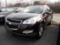 2009 Dark Cherry Metallic Chevrolet Traverse LS  photo #3