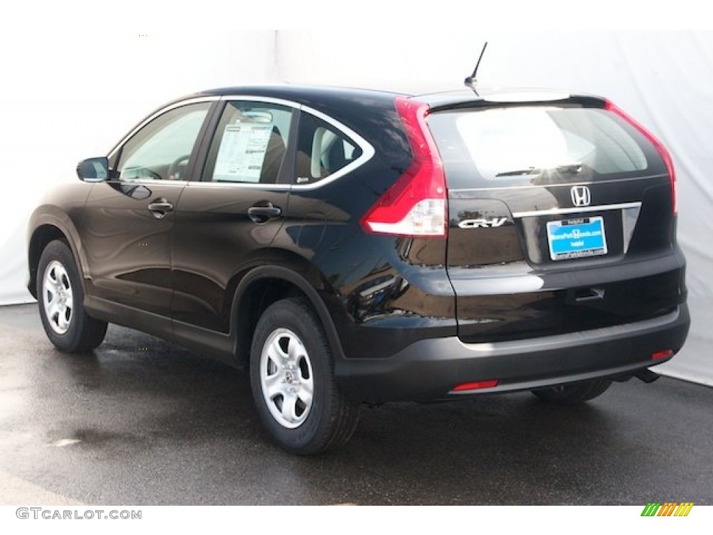 2013 CR-V LX - Crystal Black Pearl / Black photo #5