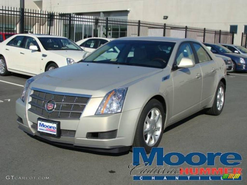 2009 CTS Sedan - Gold Mist / Cashmere/Cocoa photo #1