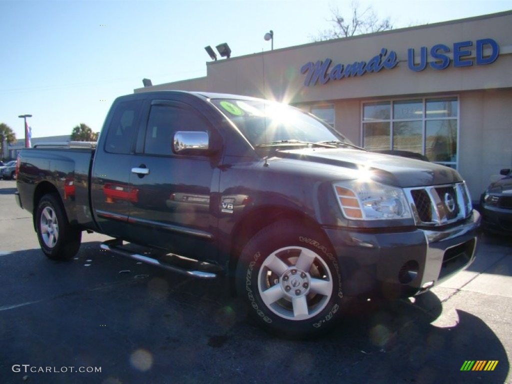 2004 Titan SE King Cab - Deep Water Blue/Green / Graphite/Titanium photo #23