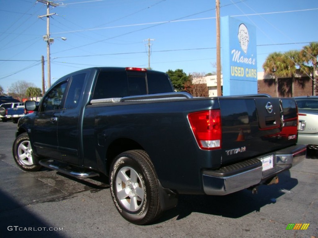 2004 Titan SE King Cab - Deep Water Blue/Green / Graphite/Titanium photo #25