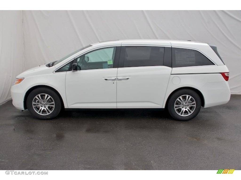 2013 Odyssey EX-L - Taffeta White / Truffle photo #4