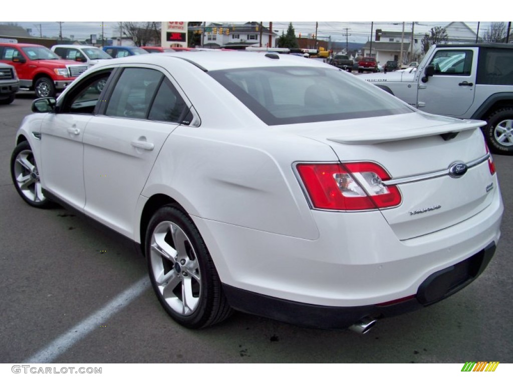 White Platinum Metallic Tri-Coat 2010 Ford Taurus SHO AWD Exterior Photo #74870297